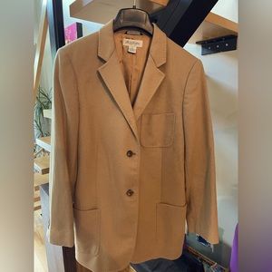 Brooks Brothers Piacenza Baby Camel Hair Blazer Made in Italy Size 12